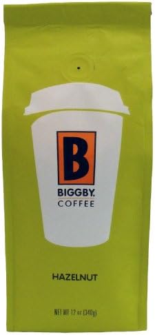 BIGGBY Coffee Hazelnut, Ground Coffee, 12-Ounce Bags (Pack of 3)