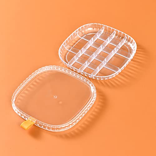 Toshine Jewelry Organizer Tray For Drawer Desk Small Jewelry Storage Box For Women Clear Acrylic Jewelry Box 3-Layer Jewelry Tray Case For Earring Rings Gift For Women Girls (Clear) #TOP6