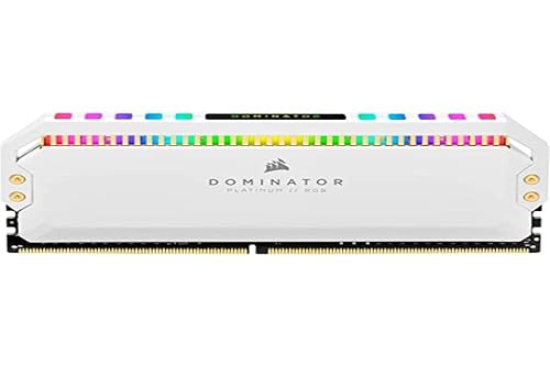 Corsair DOMINATOR PLATINUM RGB 16GB (2x8GB) DDR4 3200 (PC4-25600) C16 1.35V Desktop Memory - White