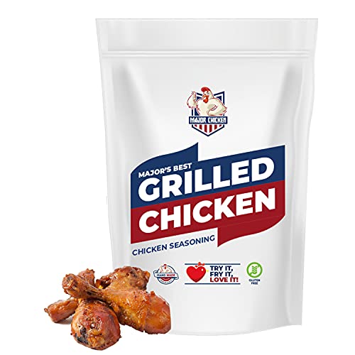 Major-Chicken - BEST GRILLED CHICKEN Gewürzpanade/Hähnchen Marinade 140g - Für goldbraunes, knuspriges und toll gewürztes ganzes Hähnchen wie vom Hähnchenwagen ganz ohne frittieren!