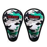 Youper 2-Pack Boys Youth Soft Foam Protective Athletic Cup (Ages 7-12), Kids Sports Cup for Baseball, Football (Army Camo)