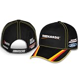 Checkered Flag Sports Ryan Blaney #12 NASCAR 2025 Adult Uniform Pit Sublimated Black Adjustable Hat