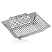 BBQ-Toro Kosz do grillowania ze stali nierdzewnej | 30 x 30 x 5,5 cm | tacka do grilla gazowego | kosz do grillowania warzyw, kosz do grilla, patelnia do warzyw z grilla, warzywa z grilla, akcesoria do grilla ze stali nierdzewnej, miska do grillowania warzyw