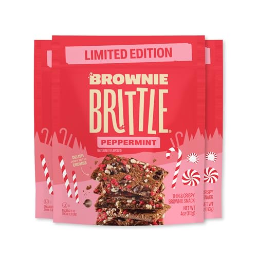 Brownie Brittle – Chocolate Chip Peppermint Thin and Crispy Sweet