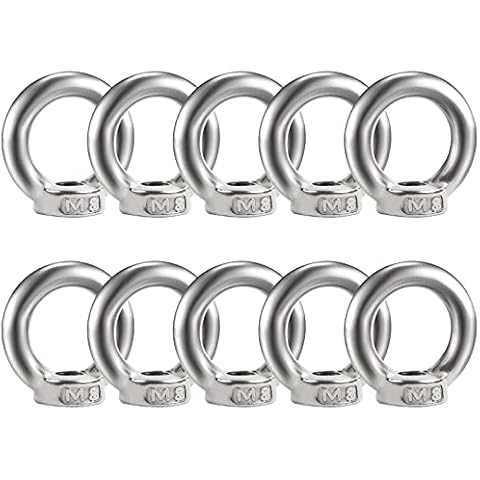 Bolatus Écrous annulaires M8 en acier inoxydable Cover