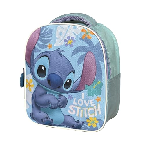 Superdiver - Zaino infantile di Stitch - Licenza ufficiale Disney - Ideale per scuola e asilo - Perfetto per bambini e...