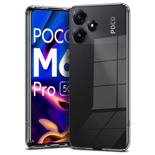Image of COVERBLACK Rubber Silicone Back Cover for Mi REDMI 12 5G - Transparent