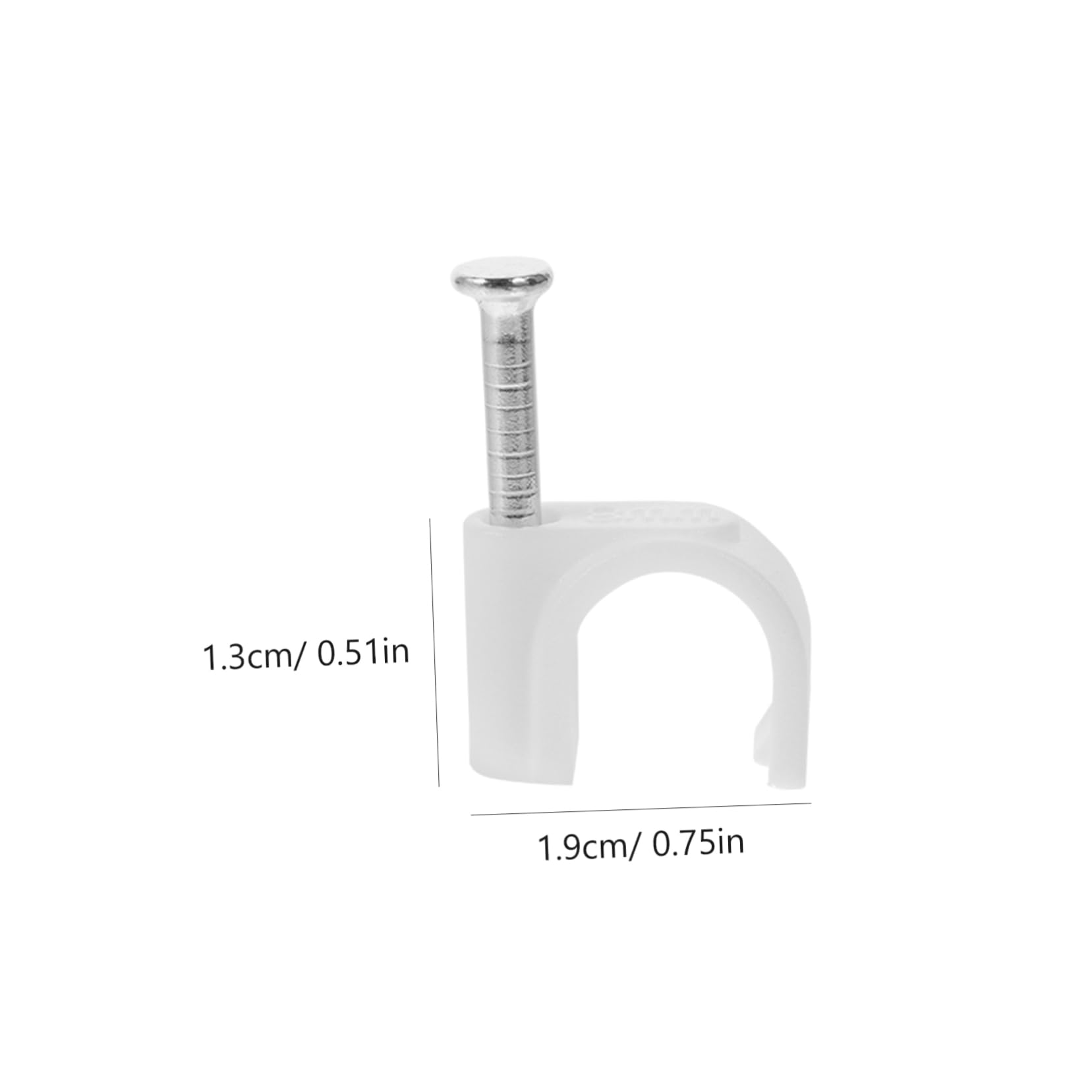 HOMSFOU 1500pièces Clips De Câbles Muraux Clips Éthernet Supports De Fil Installation Facile Avec Clous Organisation De Câbles Pour Bureau Et Maison