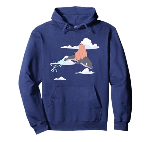 Family Guy Peter on a Dolphin Funny Cartoon Pullover Hoodie