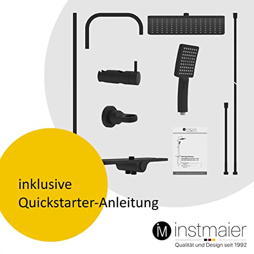 Regendusche ohne Armatur Instmaier Duscharmatur DS4 in Schwarz