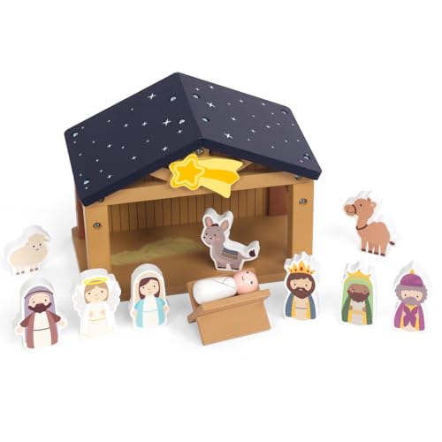 WOODENFUN Belén de madera para niños