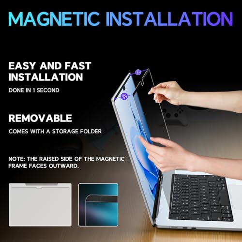 LUSA DESIGN 360° Magnetic Macbook Pro 14 Inch Privacy Screen - image 5