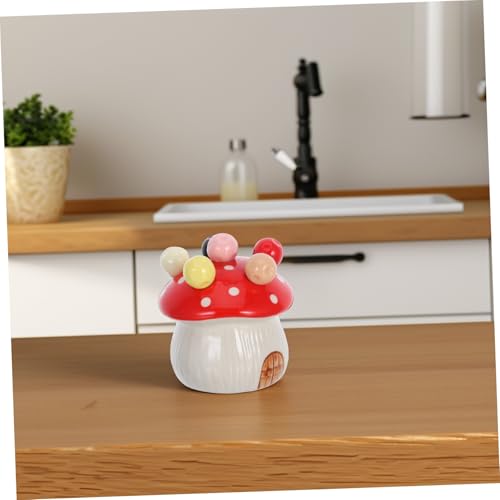 Pot céramique champignon ustensiles miniatures décoration fruits