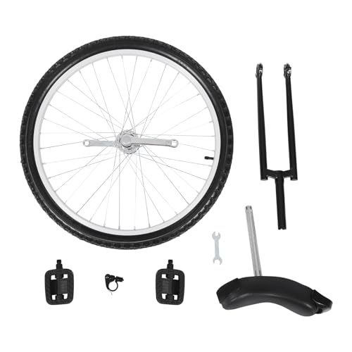 Image of 16 inch /24 inch Wheel Unicycle, Wheel Unicycle with Steel Rim Skid-Proof Tire Adjustable Seat Sports Exercise Bicycle for Daily Fitness