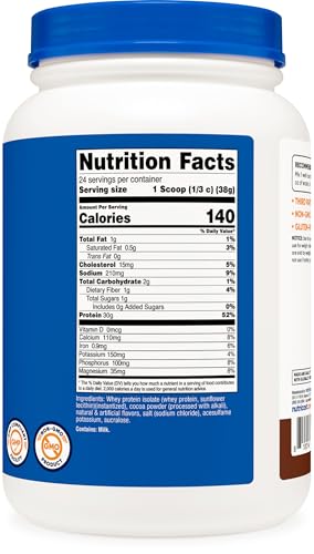 Image of Nutricost Whey Protein Isolate (Milk Chocolate) 2LBS