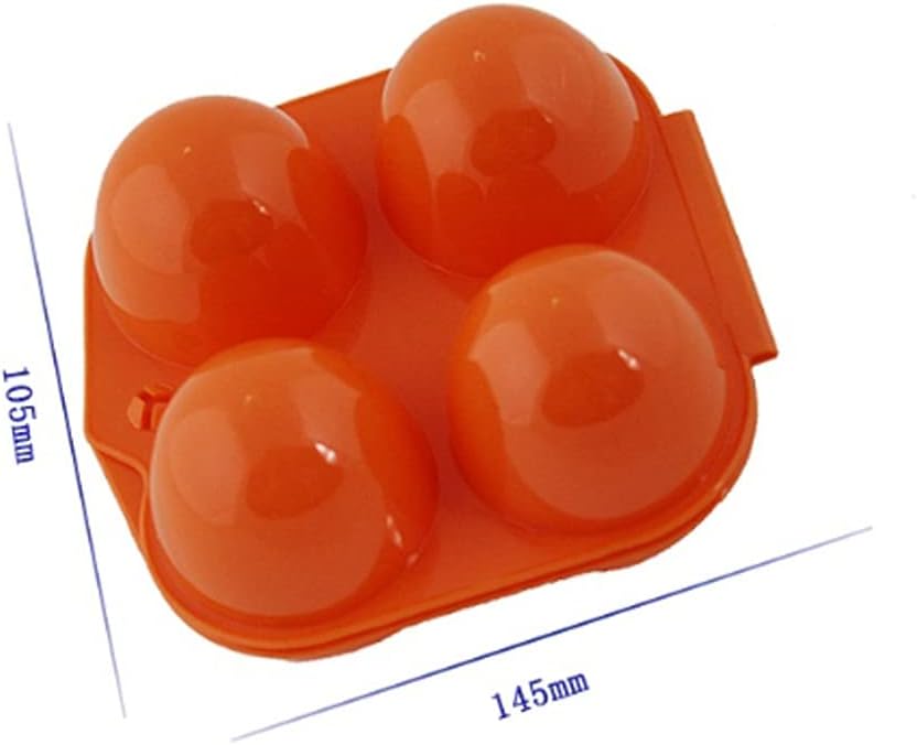 Portable Camping and Hiking Vehicle 4 Grid Egg Box, Convenient Kitchen Container, Storage, Outdoor Tool