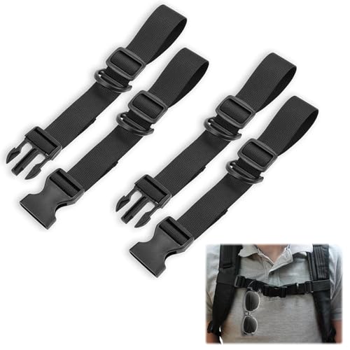 COWANIEE 2 Pair Chest Strap for Backpack, Adjustable Quick Release Rucksack Straps