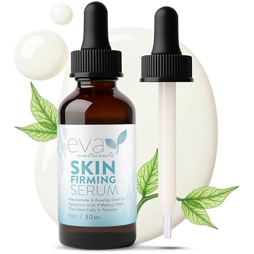 Eva Naturals Skin Firming Serum with Niacinamide and Hyaluronic Acid, 1 oz