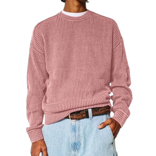 Maglioni da uomo, maglione alla moda, girocollo, maglieria elegante, pullover