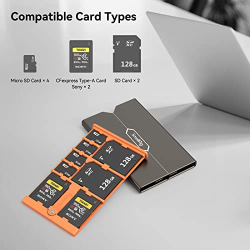 SMALLRIG SD Card Holder Memory Card Storage Case 8 Slots for 2 SD Cards + 2 CFexpress Type-A Cards + 4 TF Cards - 4107 - Image 2