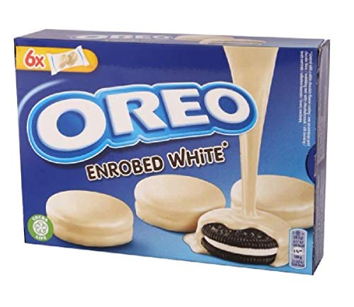 Oreo Galletas Enrobed Chocolate blanco, 6 paquetes de 2 Kosher, 246 g