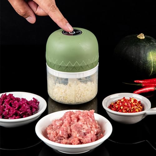 Electric Garlic Chopper, 250ml Mini Food Processor, Usb Garlic Mincer - image 1