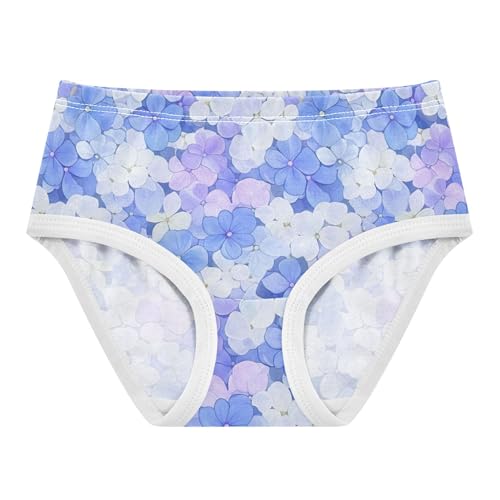 Colorful Petals Purple Blue White Girls Underwear Toddlers 2t Cotton Cute Panties Girl Flower Undies Kids Briefs