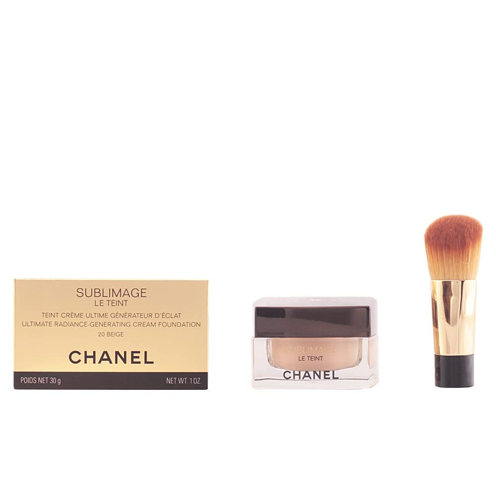 Chanel Sublimage Le Teint Background Makeup, Plus Glass Jar and Brush 30 ml