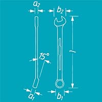 HAZET Ring-Maulschlüssel 600N-46, Außenprofil Doppelsechskant, SW 46 mm – Ansicht 5