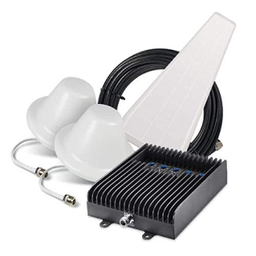 Surecall Fusion5s 2G, 3G and 4G LTE Home Cellular Signal Booster With Yagi and 2 Domes SC-PolysH/O-72-YD2-KIT