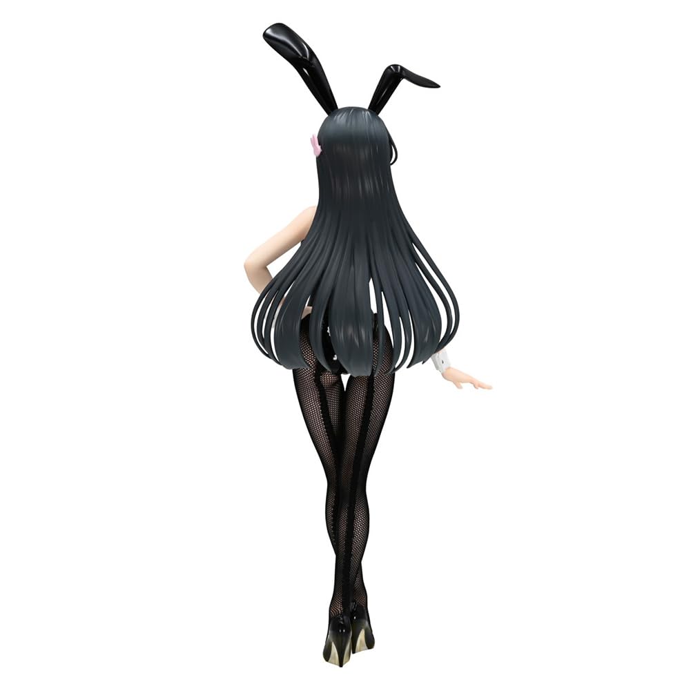 Figurka Mai Figurka Mai Figurka Anime, Czarny Kostium Króliczka, Pozycja Stojąca, Rzeźba, PCV, Dekoracja Biurka, Prezent kolekcjonerski, 29 cm