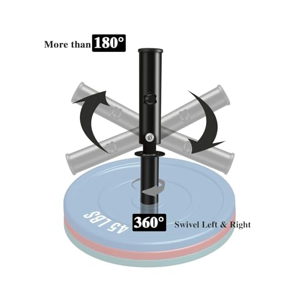 T Bar Row Landmine Attachment for 2" Olympic Bars, Heavy-Duty Steel, 360° Swivel, Workout Home Gym Equipment - Image 3