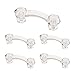 Franklin Brass PN0300-CLR-C1, Victorian Drawer Pulls Cabinet Hardware Collection, Cabinet Pulls, 3 in., Clear Glass, 5 pack