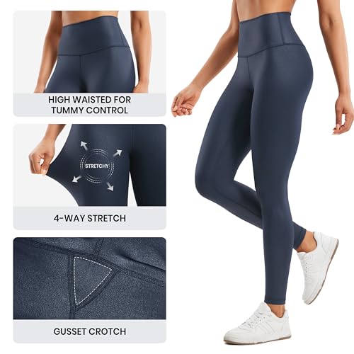 Image of CRZ YOGA Matte Faux Leather Leggings 28 inch