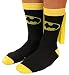 Batman Socks Mens Cape Crew Superhero Costume Adult Shoe Size 8-12