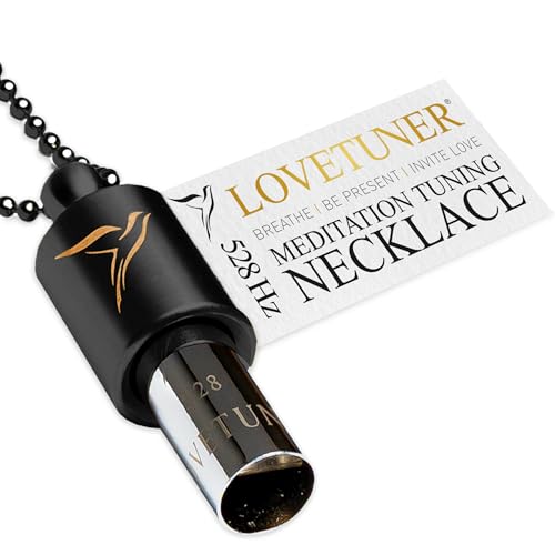 lovetuner 528 hz breathing necklace  stress relief whistle  promote calm relaxation amp focus with mindful sound healing