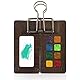 Ouligay Mini Aquarell Palette Tragbare Skizzenbuch Palette aus Holz Reise Aquarellpalette Aquarellfarben Aquarell Paletten Travel Watercolor Malkasten mit Clip Leer Aquarellkasten Wassermalkasten