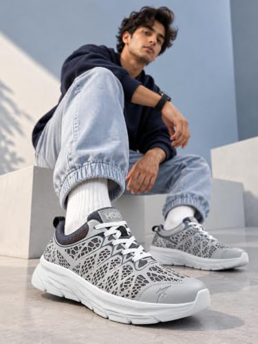 Image of HOS Mens Sports Shoes | Lightweight Running Shoes for Men | Breathable and Comfortable Footwear and Training