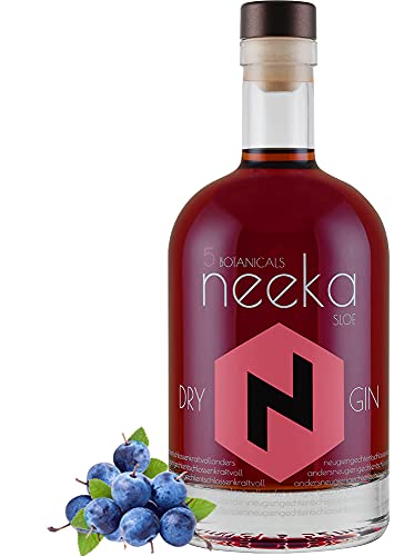neeka SLOE | Schlehenbeeren-Gin Likör | 0.5 L | Premium Sloe Gin & Handcrafted in the Black Forest - Germany | 100% Sloe-Gin Geschmack Cover