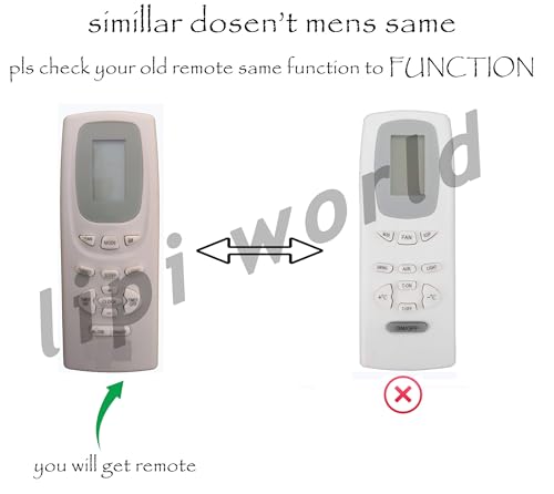 Image of LipiWorld 19A AC Remote Control (Old Remote Exactly Same Remote Will Only Work) Compatible for Whirlpool AC /GODREJ AC Remote