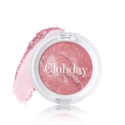 Clubday Classic Color Marbleized Blush Highlighting Face Power Blush Gifts for Women Long Lasting Glowing, Smooth, Blendable Fit For All Skin Tones,0.12 Oz-03