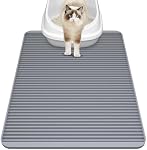 Filmicy Silicone Cat Litter Mat for Litter Box - Large 79 x 58.5cm Waterproof Litter Trapping Mat, Non-Slip, Durable,Easy Clean Cat Mat for Scatter Control,& Washable Kitty Floor Mat