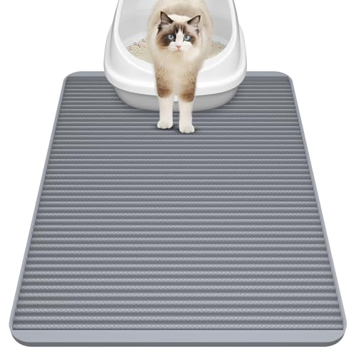 Filmicy Silicone Cat Litter Mat - 31' x 23' Waterproof Large Kitty Mat, Non-Slip, Durable, Easy Clean & Washable Cat Litter Tray Mat for Scatter Control by Filmicy - Used condition - US$23.80