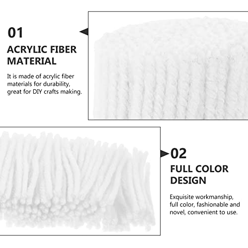 Image of 10 Rolls Latch Hook Rug Yarn Acrylic Fiber Yarn Set for Durable DIY Rug Making and Home Decor Crafts