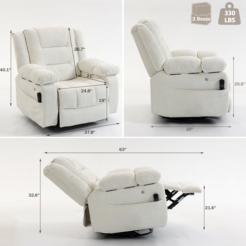 Sillón Plegable Blanco miniatura 2