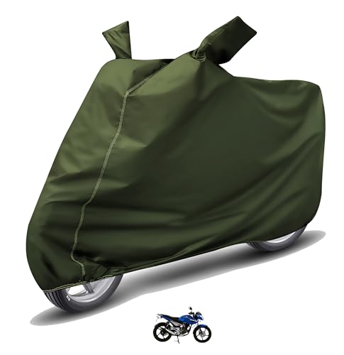Image of Auto Hub Waterproof Bike Cover Compatible with Bajaj XCD 135 Dustproof, UV Protection Two Wheeler Bike XCD 135 Cover - Green