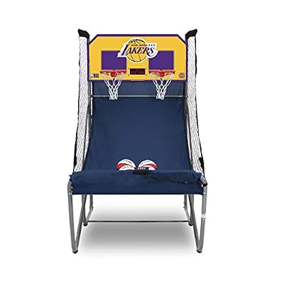 Pop-A-Shot - Home Dual Shot Arcade Basketball Game with NBA Graphics l Sensor Scoring l 16 Game Modes l 7 Balls l Foldable Storage l for All NBA Fans