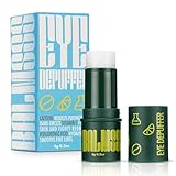 Eye Depuffer Stick - Cooling Under Eye Cream for Dark Circles Puffy Eyes & Eyebags, Anti Aging Roller Under Eye Balm w Caffeine Vitamin C & Hyaluronic Acid, Beauty Balm for Men & Women - 30 Day Supply