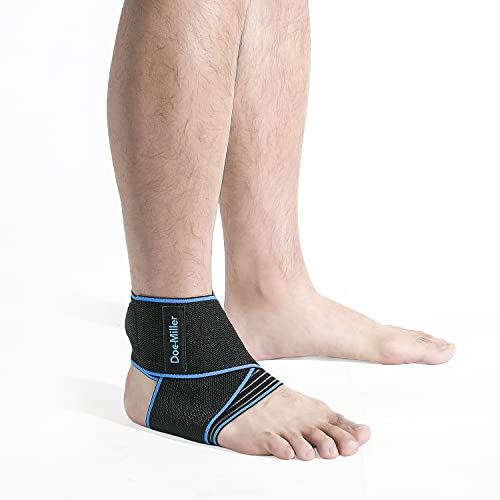 Doc Miller Ankle Brace For Women & Men – Adjustable Compression Ankle Brace Wrap – Ankle Support Brace For Plantar Fasciitis, Achilles Tendon, Minor Sprains, Ankle Wrap One Size #TOP27