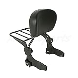 Portaequipajes Trasero para Motocicleta Motocicleta Desmontaje De Mariquita De Mariquita De Barcos De Equipaje para Harley Touring Road King Electra Glide Street Glide 1997-2008(Negro)